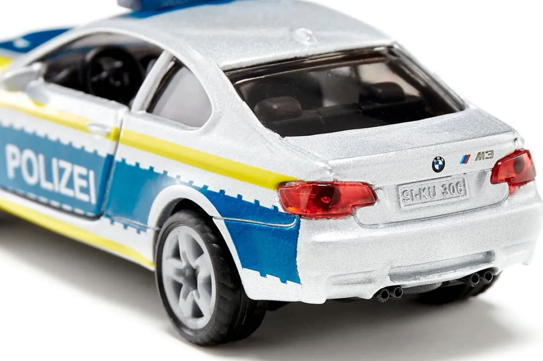 SIKU 1532 BMW M3 Politieauto - Blauw/Zilver/Geel