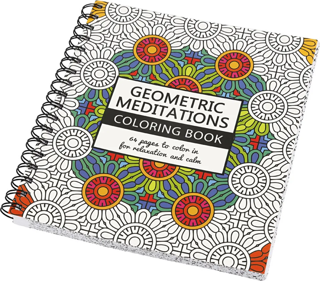 Creativ Company Geometric Meditations Kleurboek - 64 Pagina's - Multikleurig