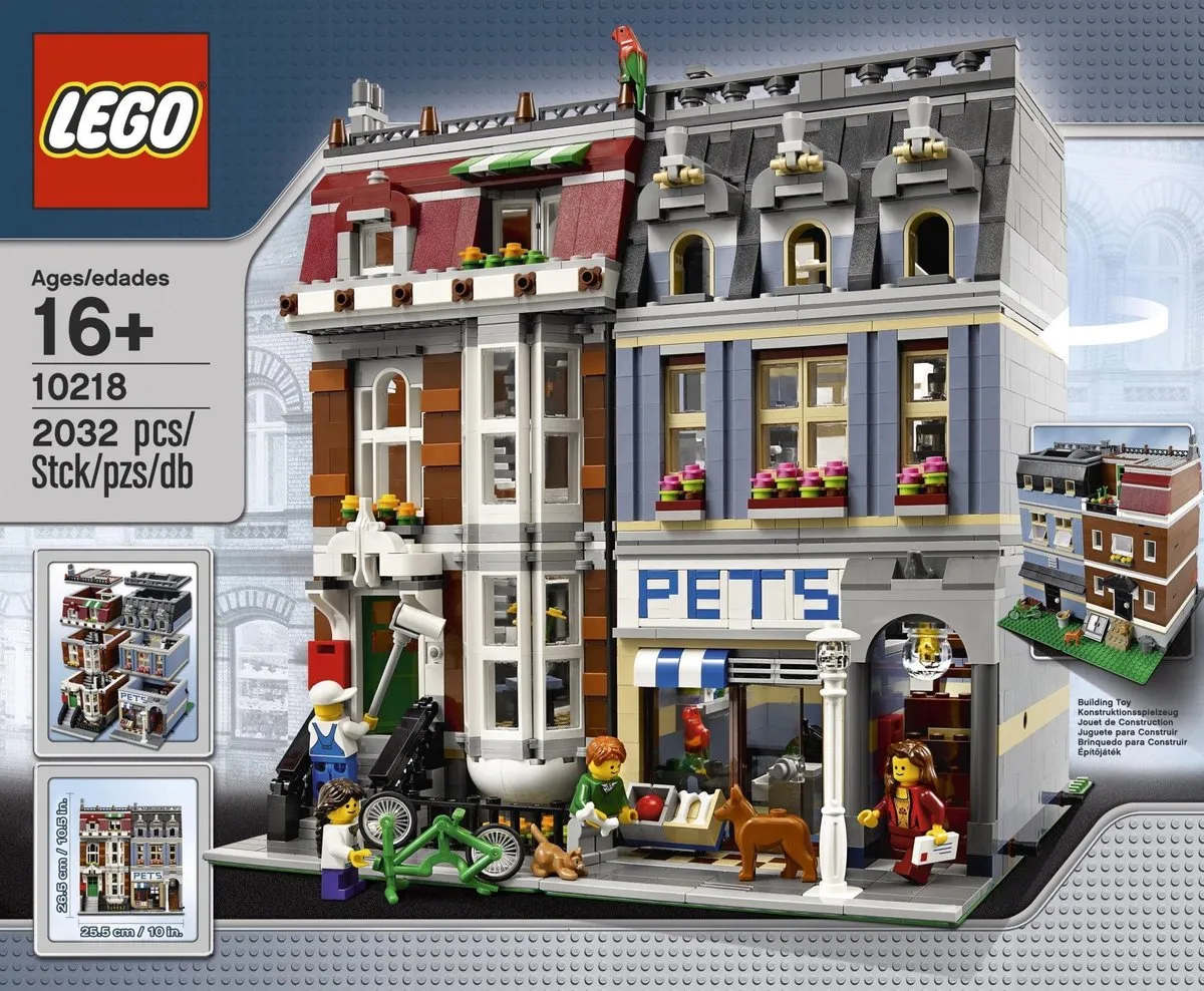LEGO Dierenwinkel 10218 - 2032 Stukken - 4 Minifiguren