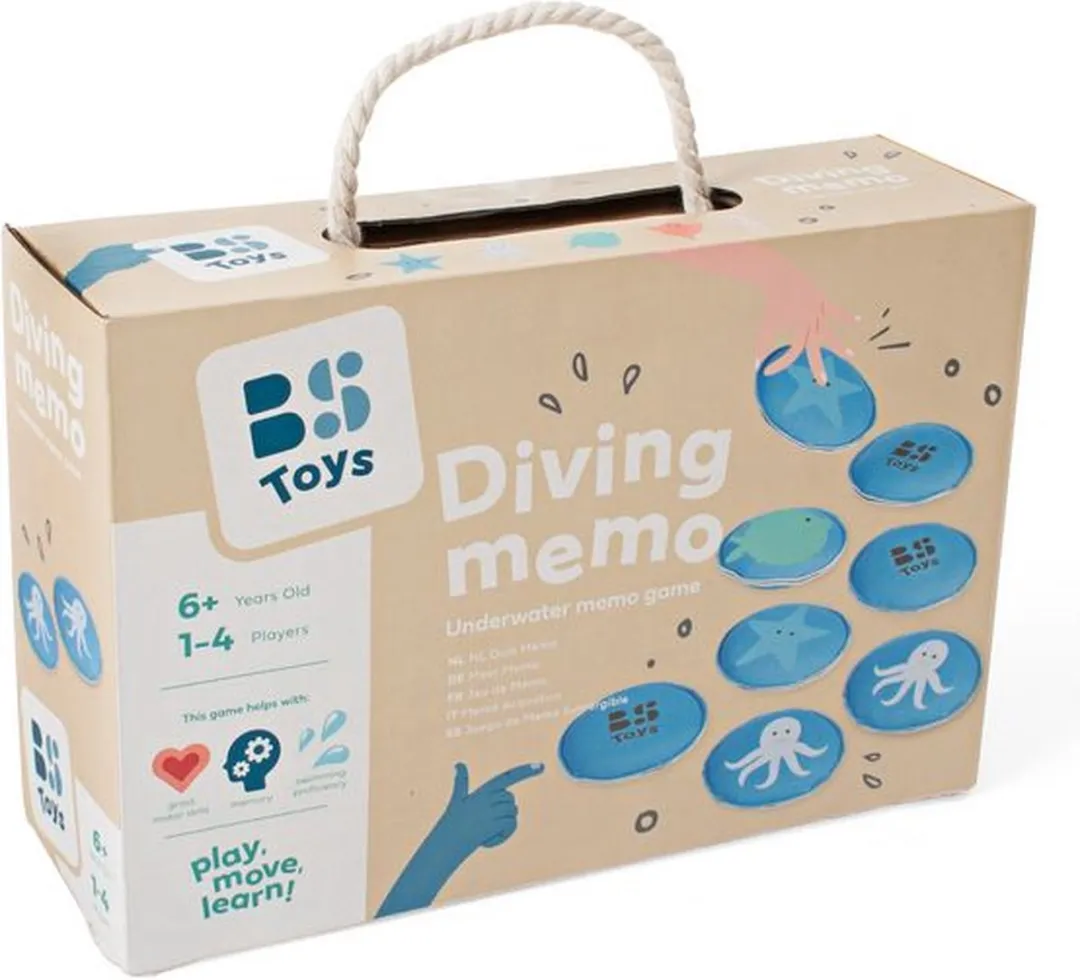 BS Toys Duik Memo Spel GA302 - 2-4 Spelers - Multicolor - afbeelding 6 van 6