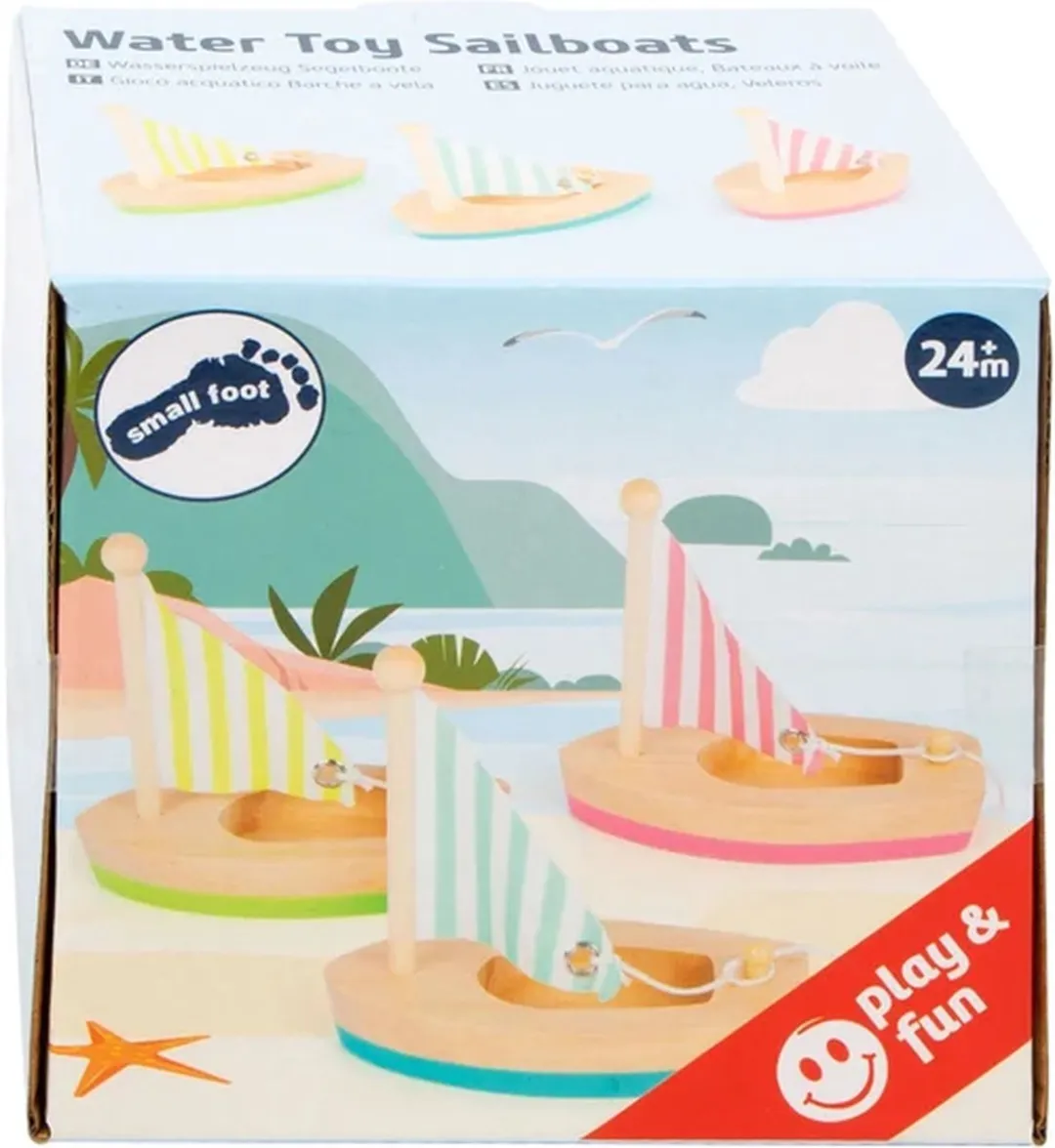 Small Foot Houten Zeilboten Set 3 Stuks - Multicolor - afbeelding 6 van 6