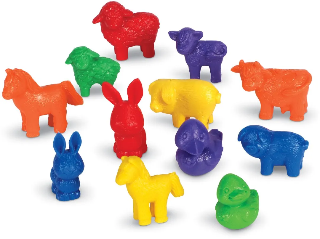 Learning Resources Boerderijdieren Teller Set 144 Stuks - Multicolor