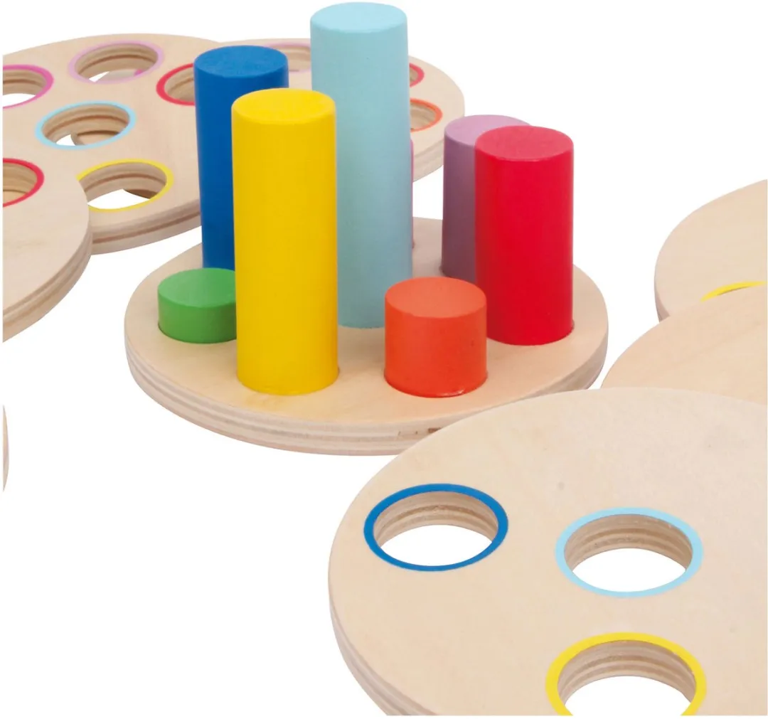 Small Foot Logisteck Houten Stapelspel - 9-delig - Multicolor