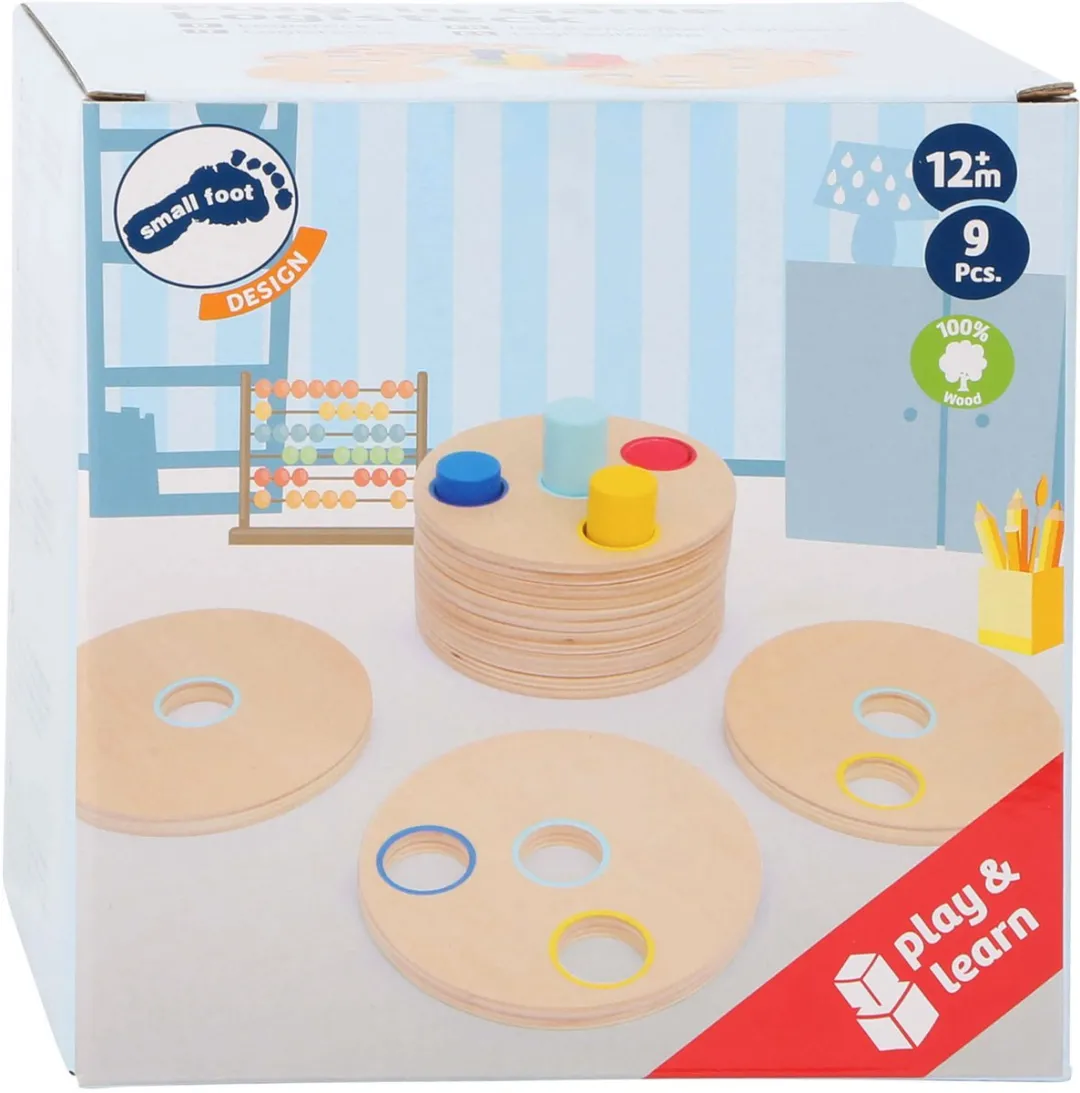 Small Foot Logisteck Houten Stapelspel - 9-delig - Multicolor
