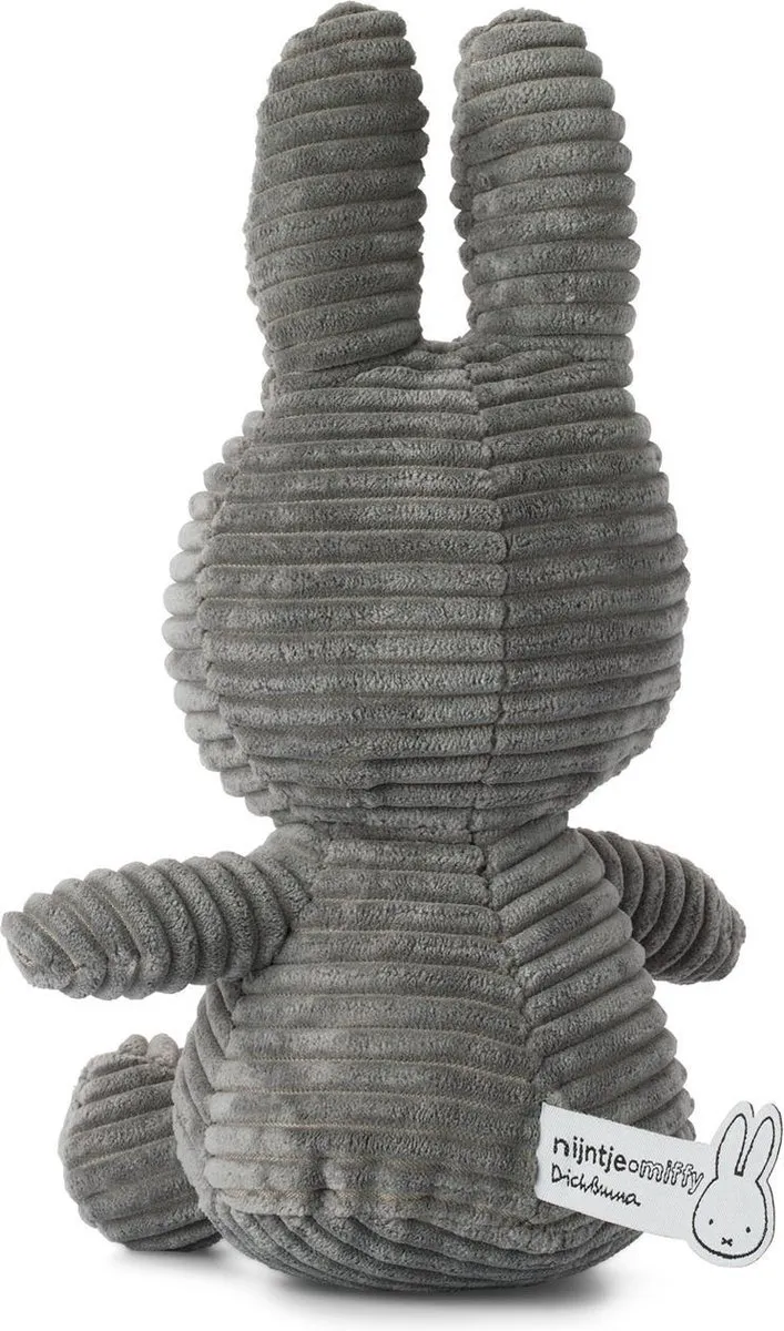 Nijntje Corduroy Knuffel - 23cm Grijs