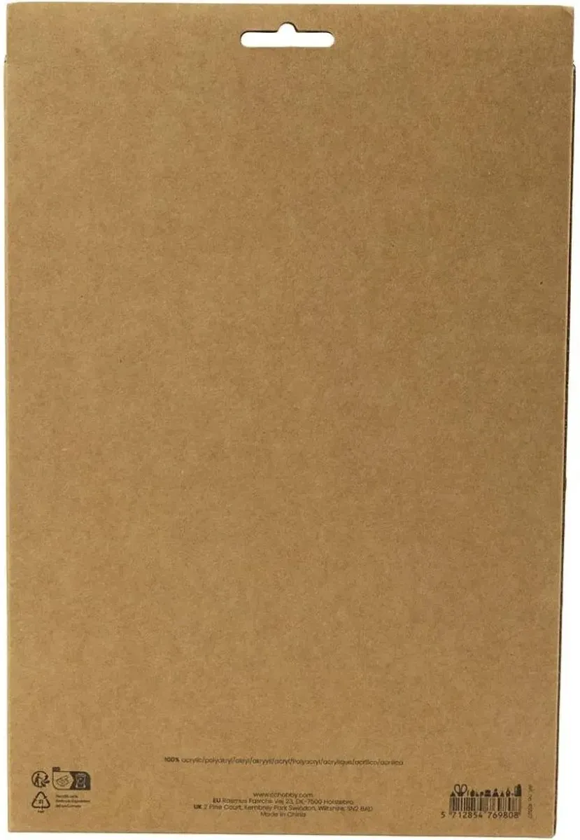 Creativ Company Hobbyvilt A4 Multicolor - 10 Stuks