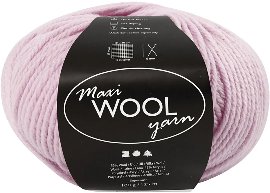 Creativ Company Wolgaren Zacht Roze