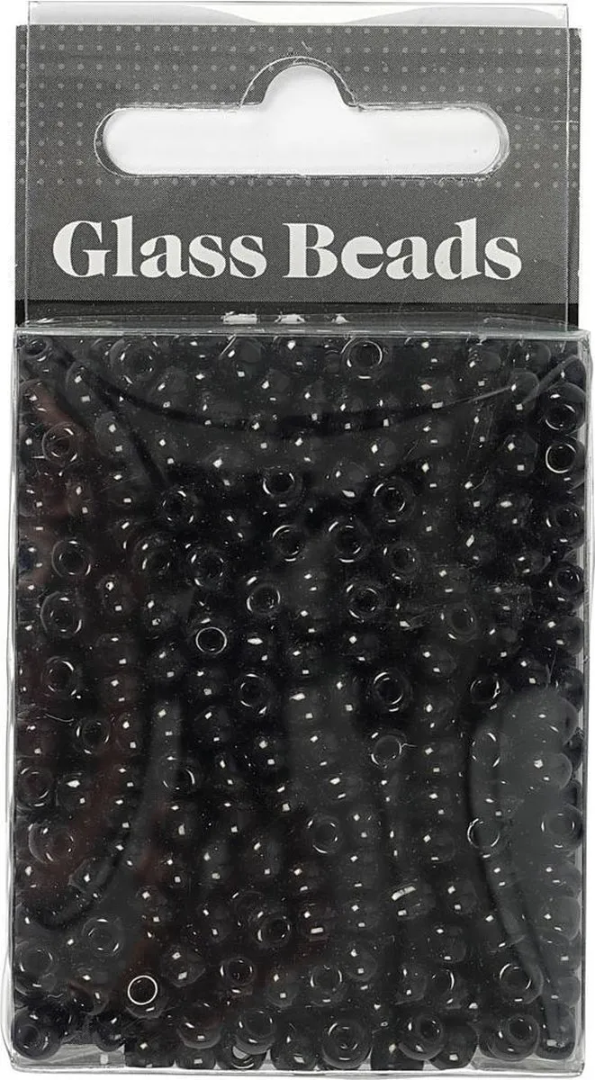Creativ Company Rocailles 4mm - Zwart - 25gr