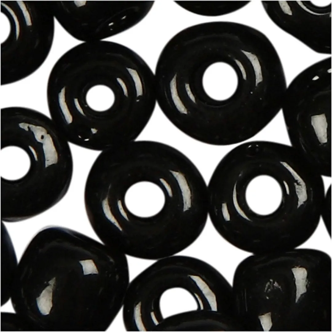 Creativ Company Rocailles 4mm - Zwart - 25gr