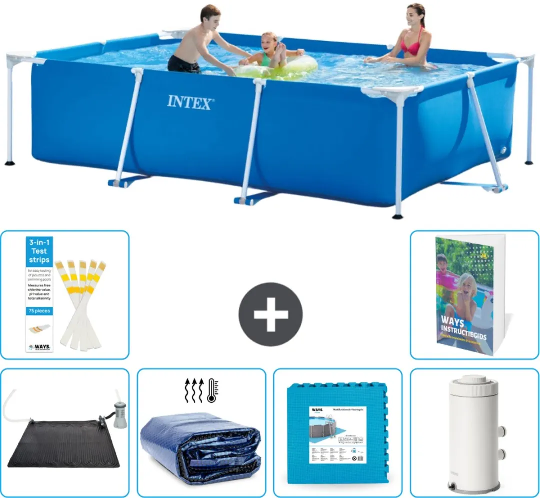 Intex Rechthoekig Frame Zwembad 300x200x75cm