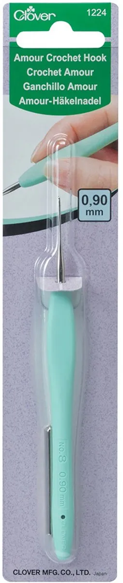 Clover Amour Haaknaald 0.90mm - 3 Stuks Multikleur