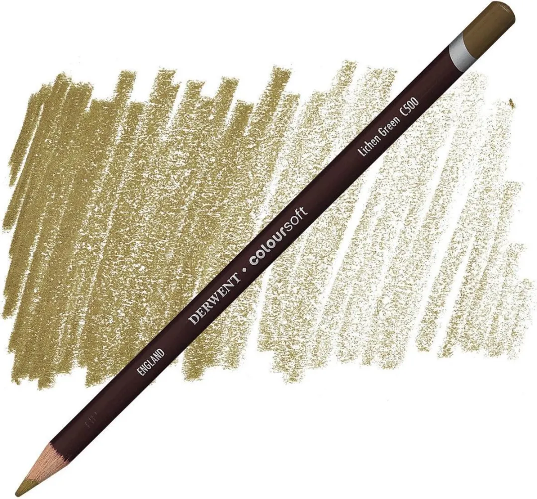 Derwent Coloursoft Potlood Lichen Green C500