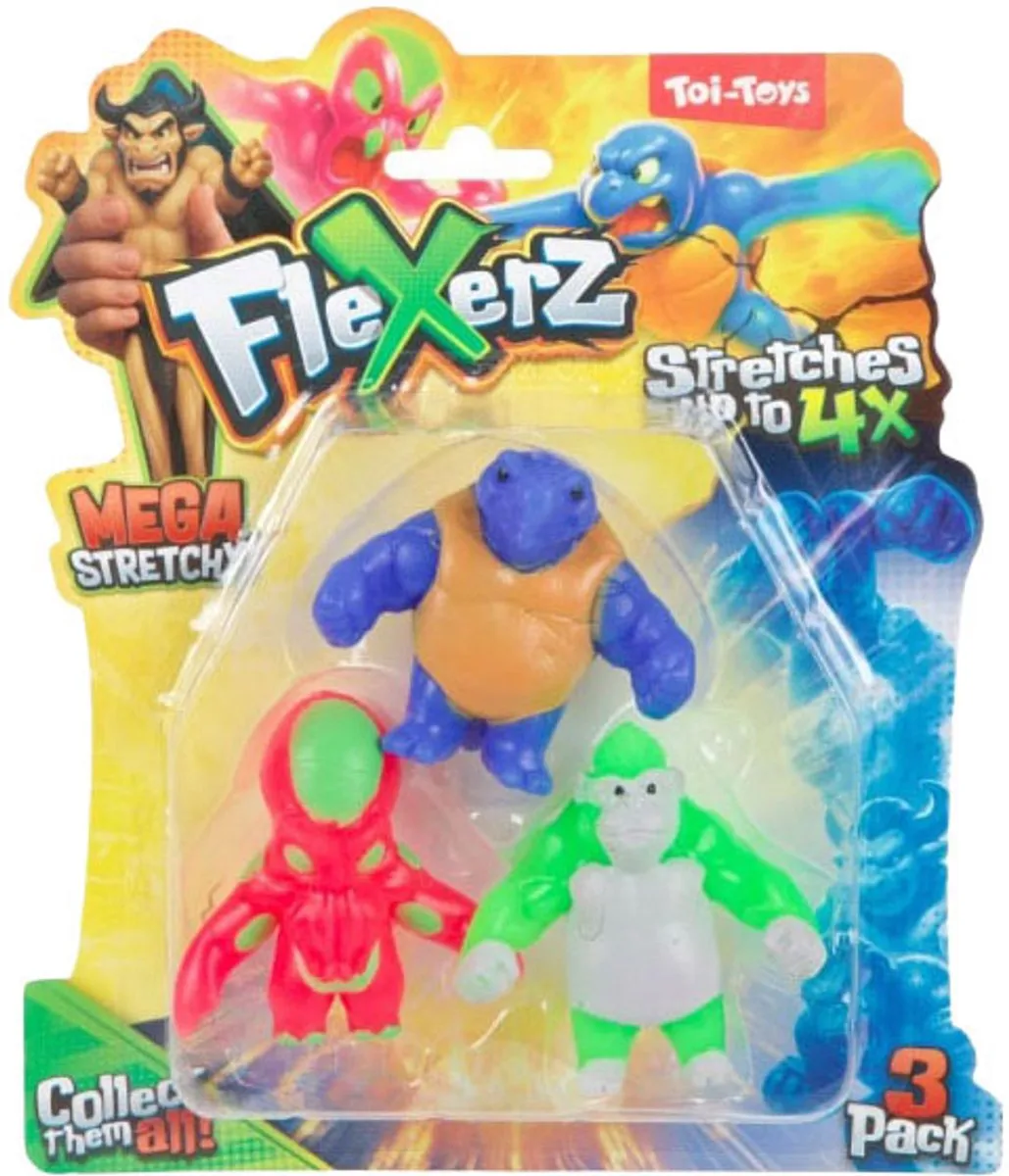 Toi-Toys Anti Stressfiguur Flexerz 6cm - 3 Stuks