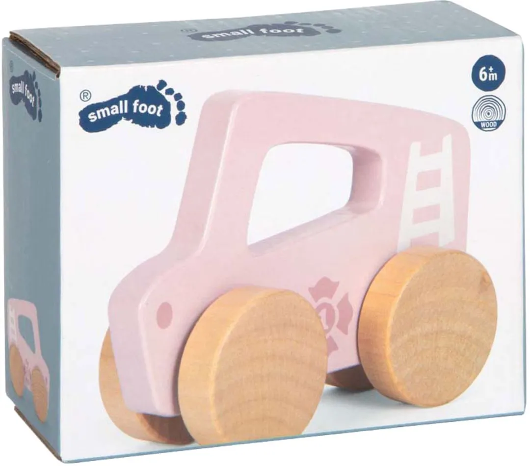 Small Foot Houten Duwautootje Roze