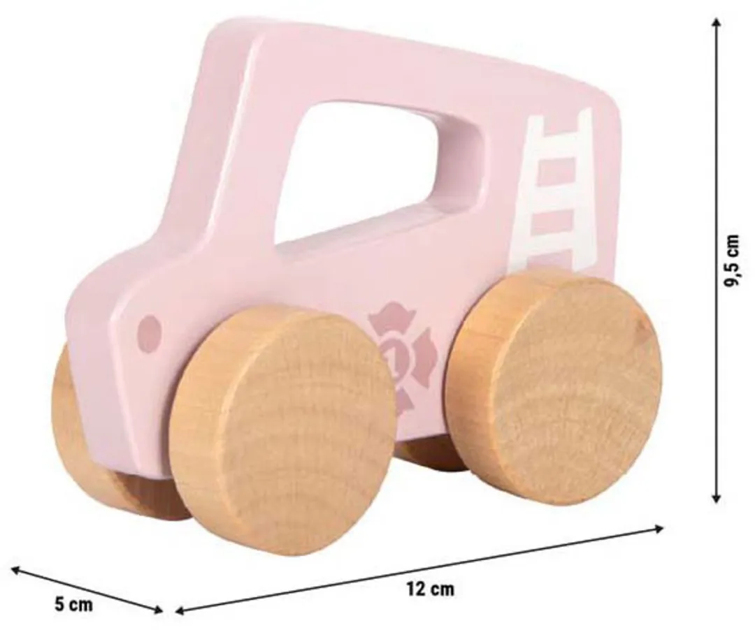 Small Foot Houten Duwautootje Roze