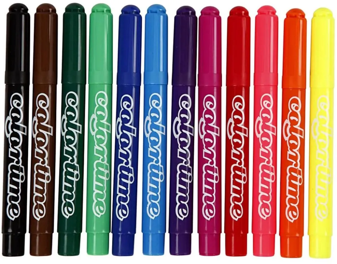 Colortime stift, 5 mm lijn, standaardkleuren, 288 assorti