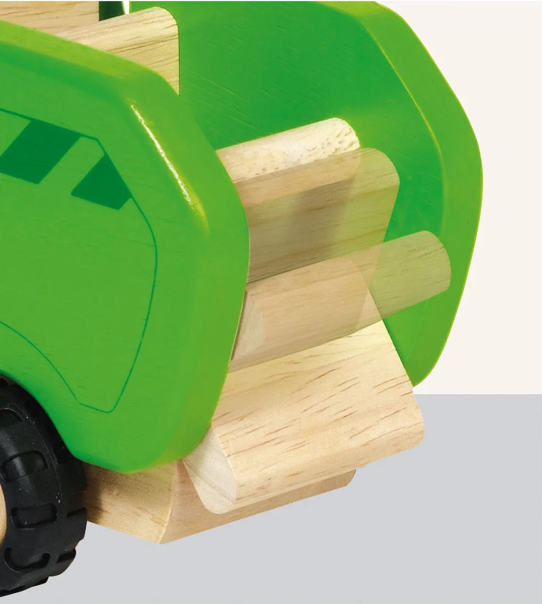 Goki Garbage Truck 55964 - Rood
