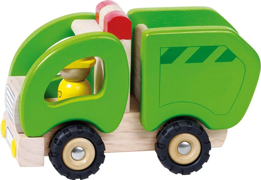 Goki Garbage Truck 55964 - Rood