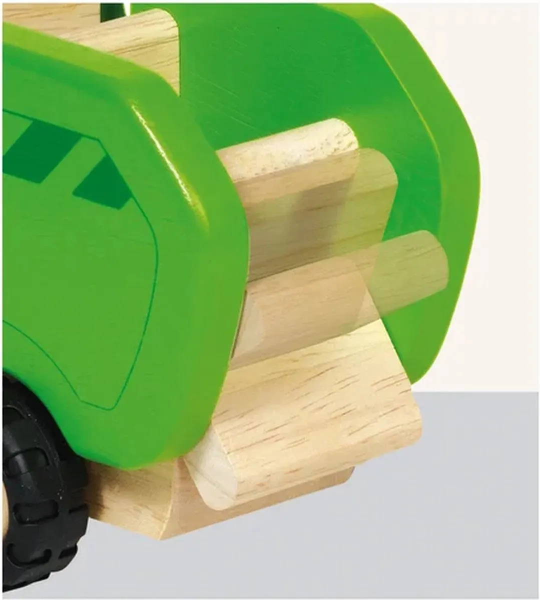 Goki Garbage Truck 55964 - Rood