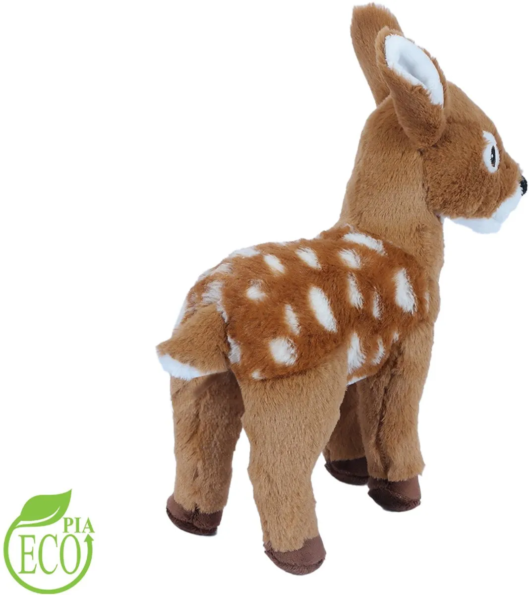 PIA Soft Toys Eco Pluche Hert Knuffel Staand 26cm - Bruin/Wit