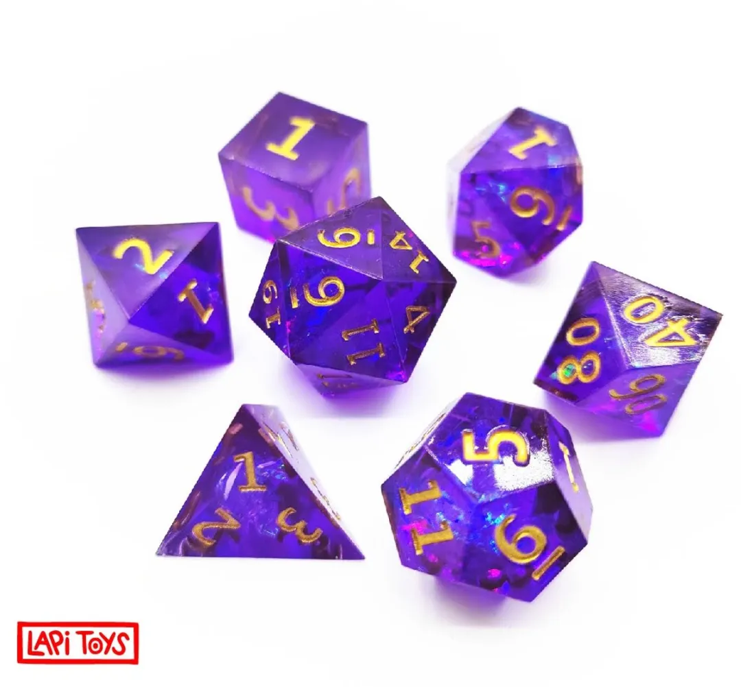 Lapi Toys DnD Polydice Set - 7 Stuks - Paars