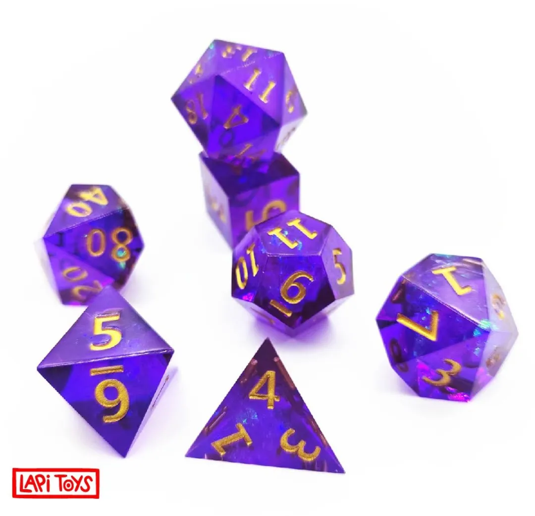 Lapi Toys DnD Polydice Set - 7 Stuks - Paars