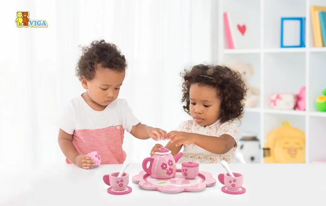 Creativ Company Vigatoys Houten Theeservies - Rose