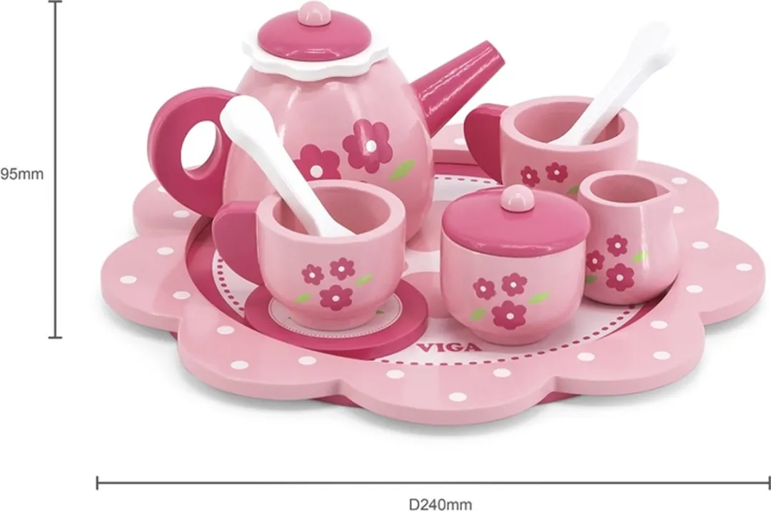 Creativ Company Vigatoys Houten Theeservies - Rose