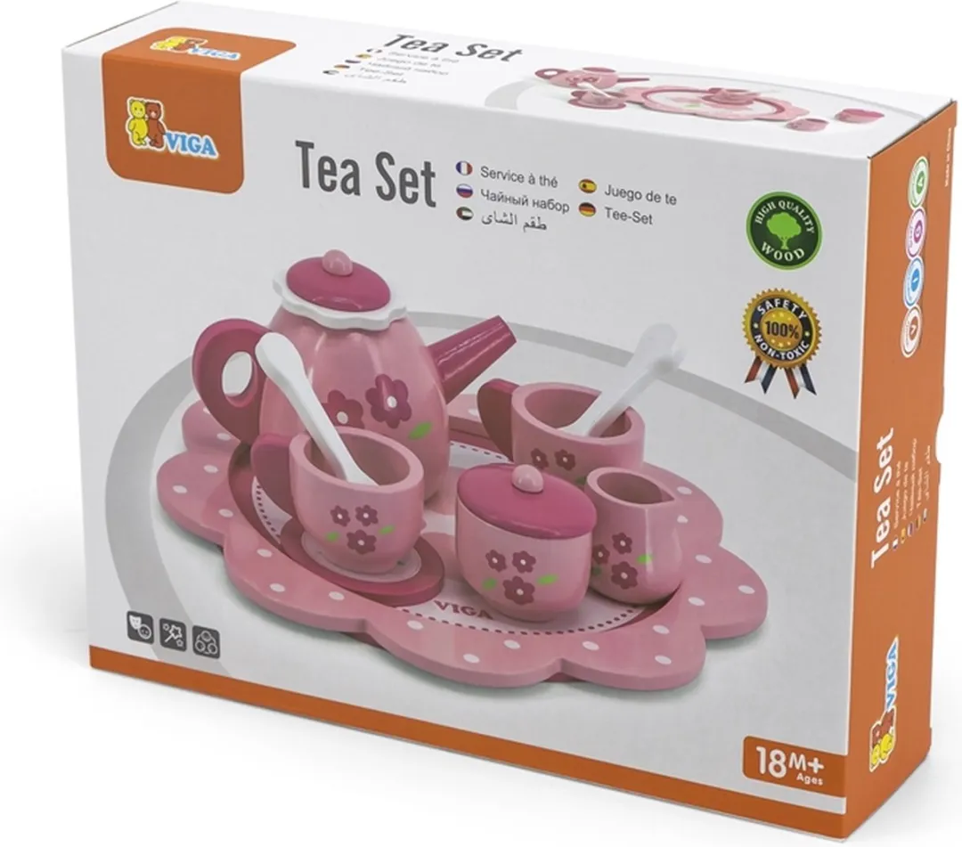 Creativ Company Vigatoys Houten Theeservies - Rose