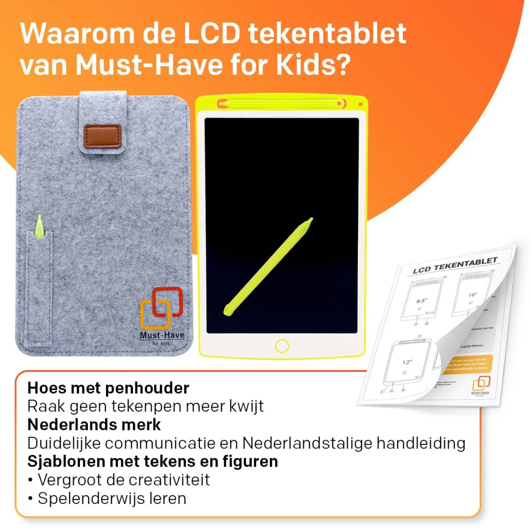 Must-Have for Kids LCD Tekenbord Groen 8.5 inch