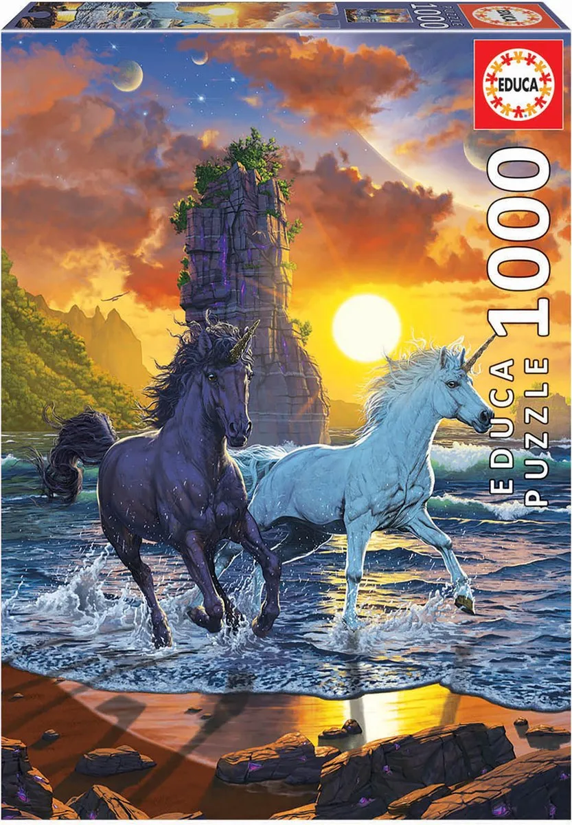 Educa Eenhoorn op het Strand Puzzel 1000 Stuks