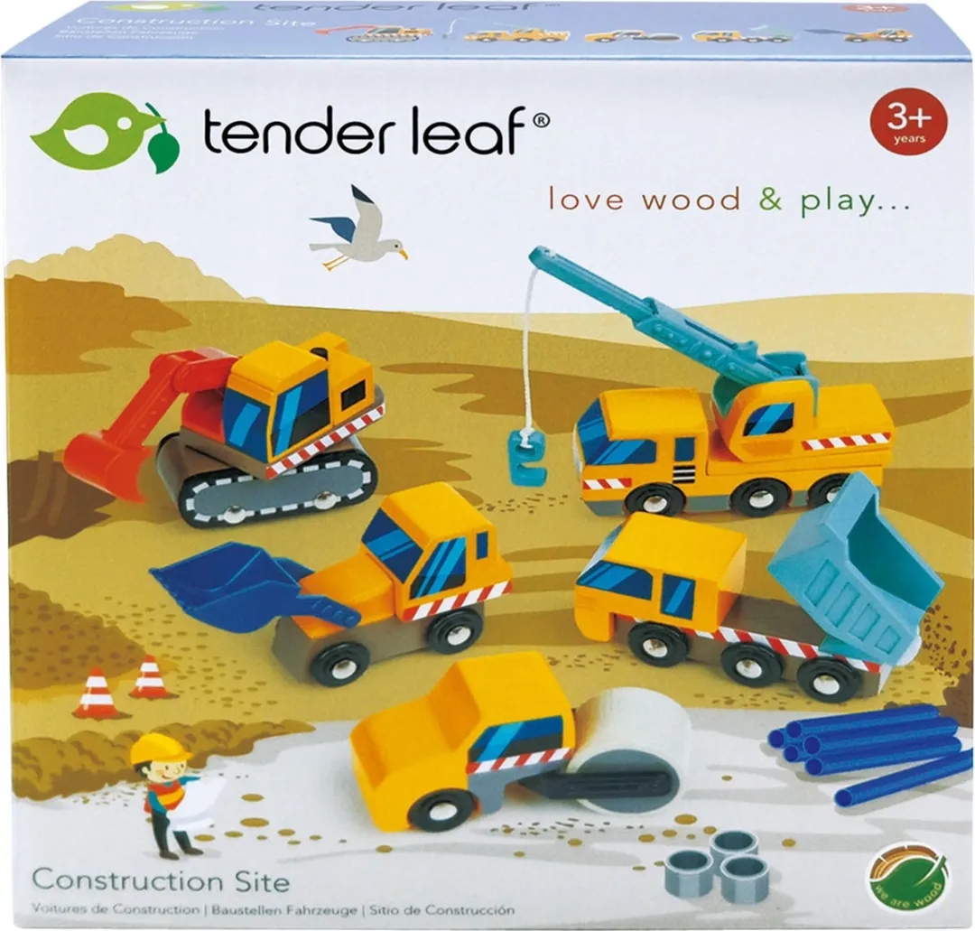 Tender Leaf Toys Construction Site - Multicolor