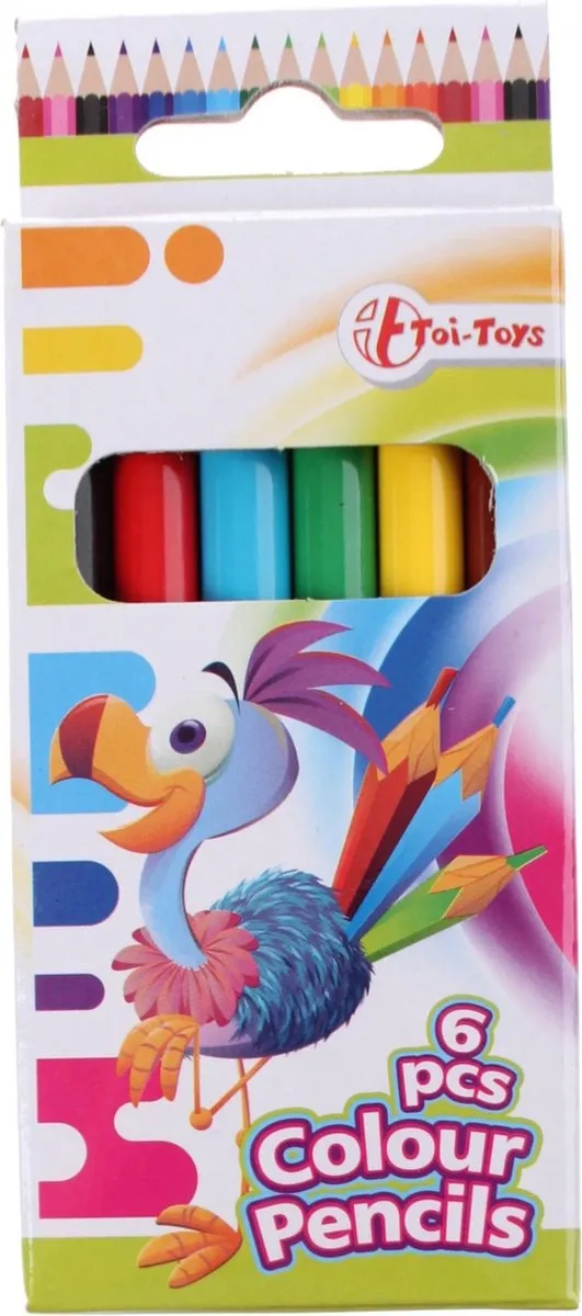 Toi-Toys Kleurpotloden 6 Stuks