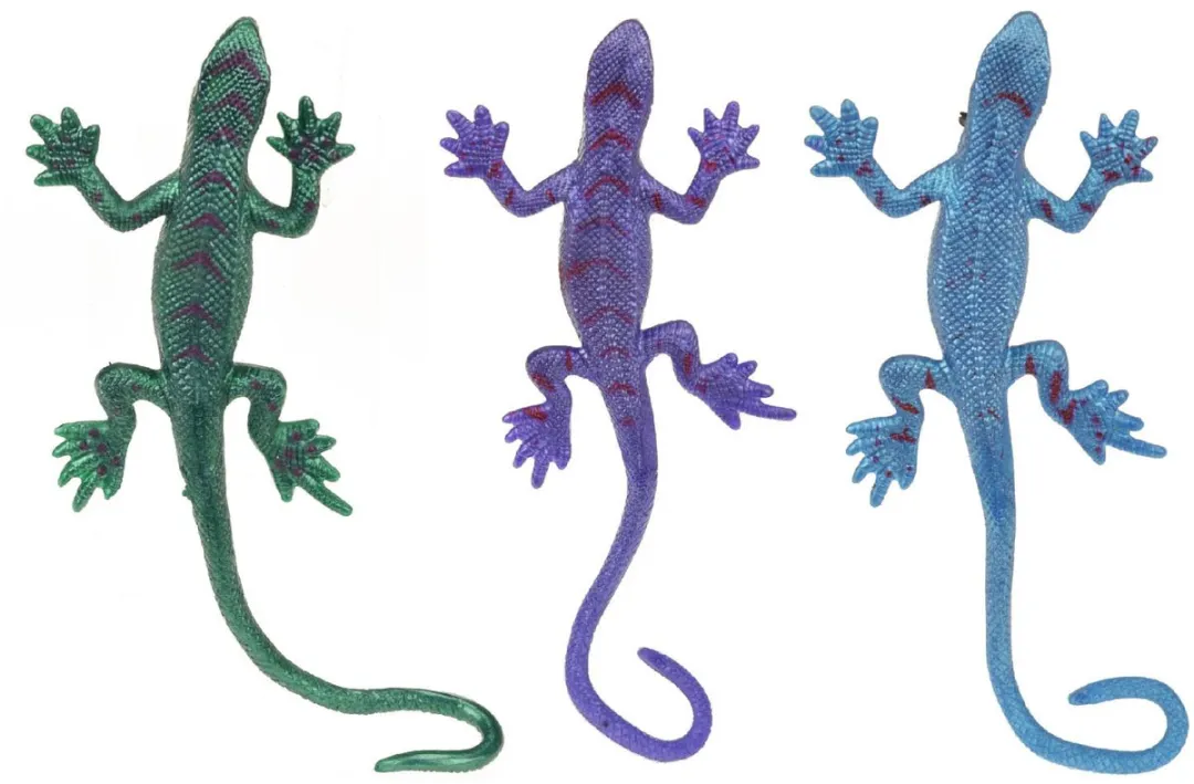 Toi-Toys Rekbare Kikker/Hagedis Metallic