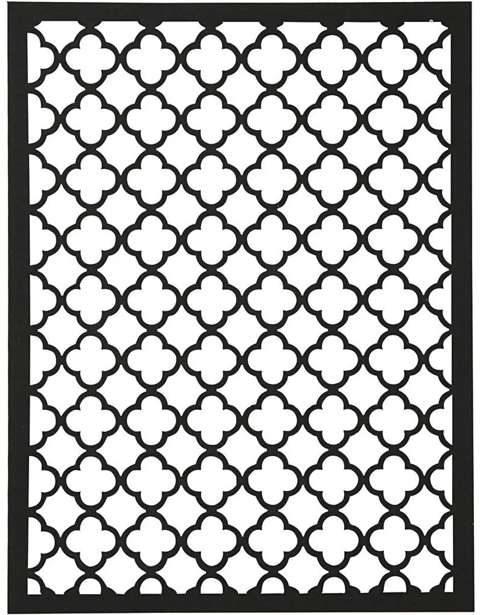Creativ Company Patroon Kartonblok A6 - 24 Vel - 4 Kleuren