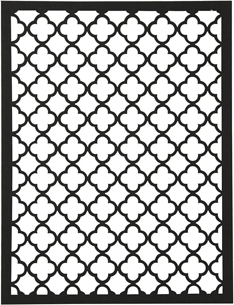 Creativ Company Patroon Kartonblok A6 - 24 Vel - 4 Kleuren