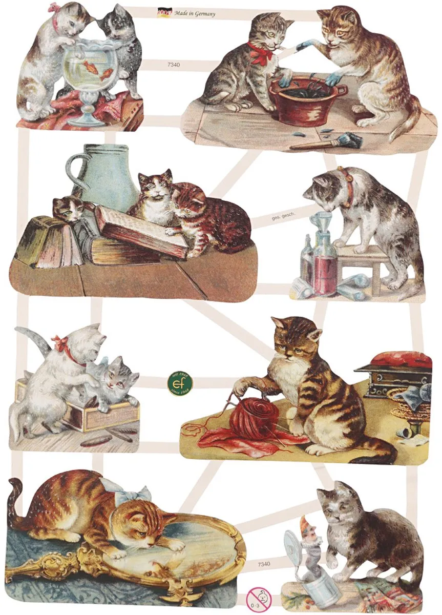 Creativ Company Vintage Plaatjes Poëziealbum Knipplaatjes 30 Vellen