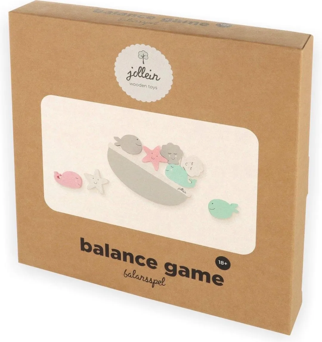 Jollein Houten Puzzel Sea Animals 8-delig - Multicolor