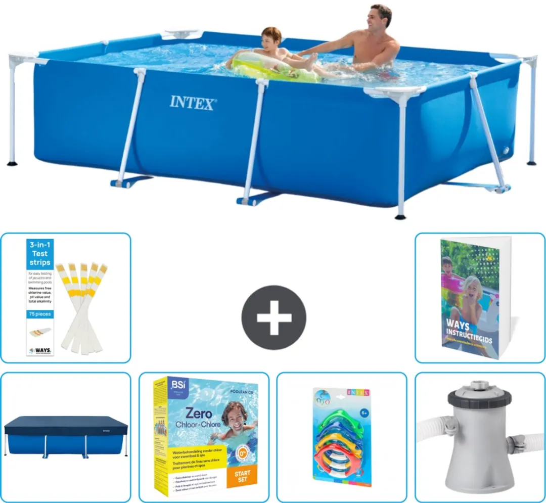 Intex Rechthoekig Frame Zwembad 260x160cm
