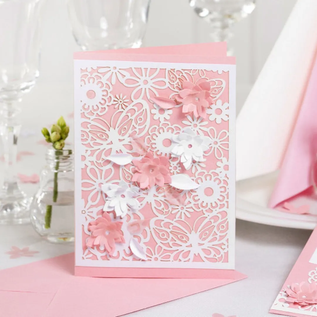 Creativ Company Vellum Papier A4 Roze - 10 Vel
