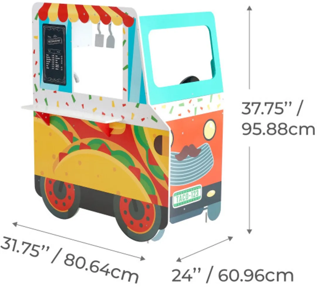 Teamson Kids Houten Speelkeuken Taco Truck - Veelkleurig
