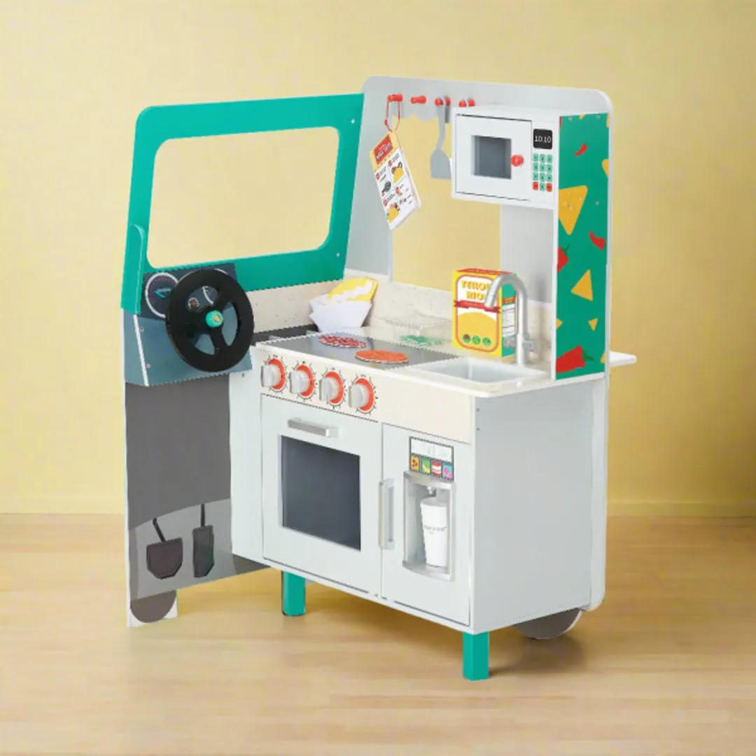 Teamson Kids Houten Speelkeuken Taco Truck - Veelkleurig
