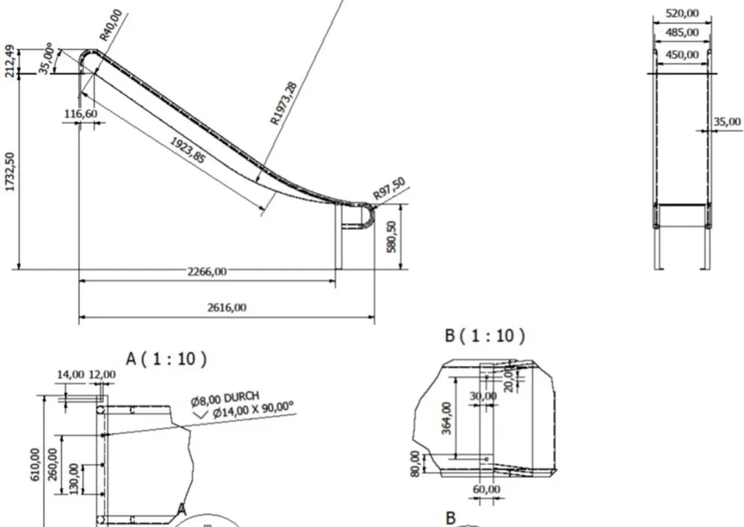 Intergard Glijbaan RVS 76291510 - Groen