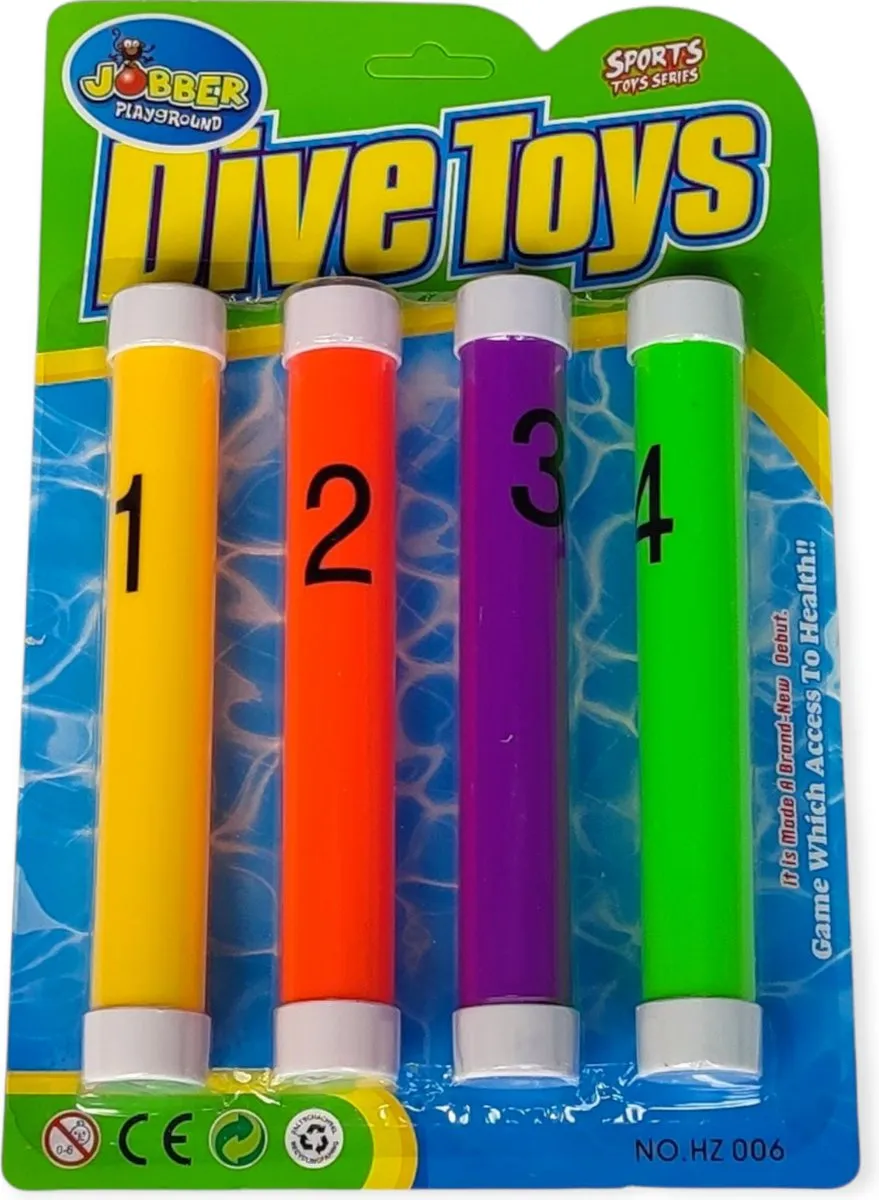 Jobber Toys Duikstaafjes Geel - 871191500614