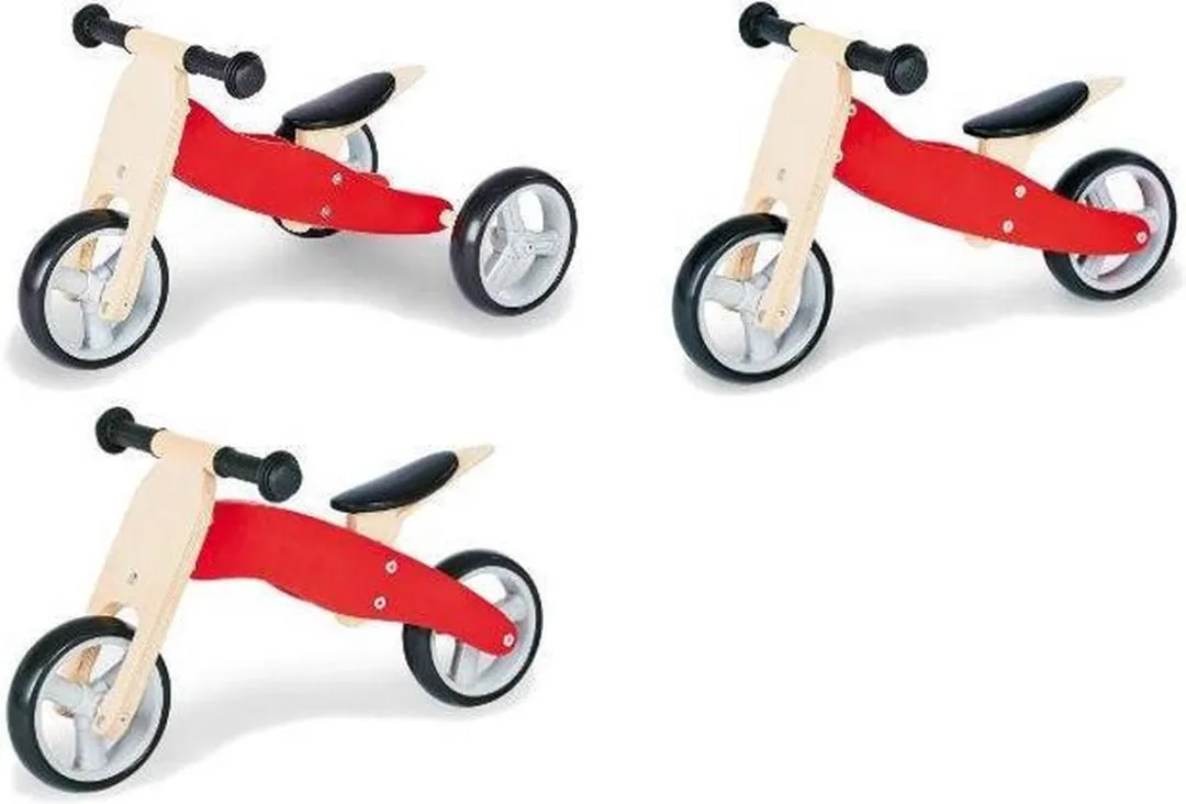 Pinolino Smartbike 4-in-1 Charlie Loopfiets 18" - Rood