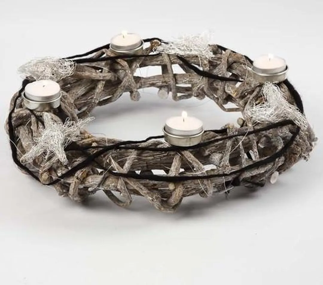Creativ Company Metalen Theelichouder 44mm - 12 Stuks - Zilver