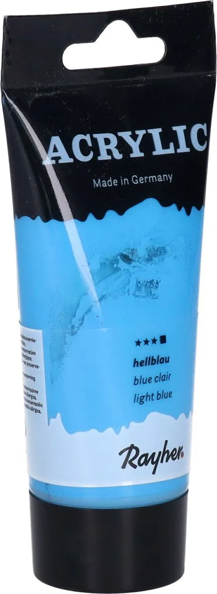 Rayher Acrylverf op waterbasis Lichtblauw 75ml - 2 Stuks