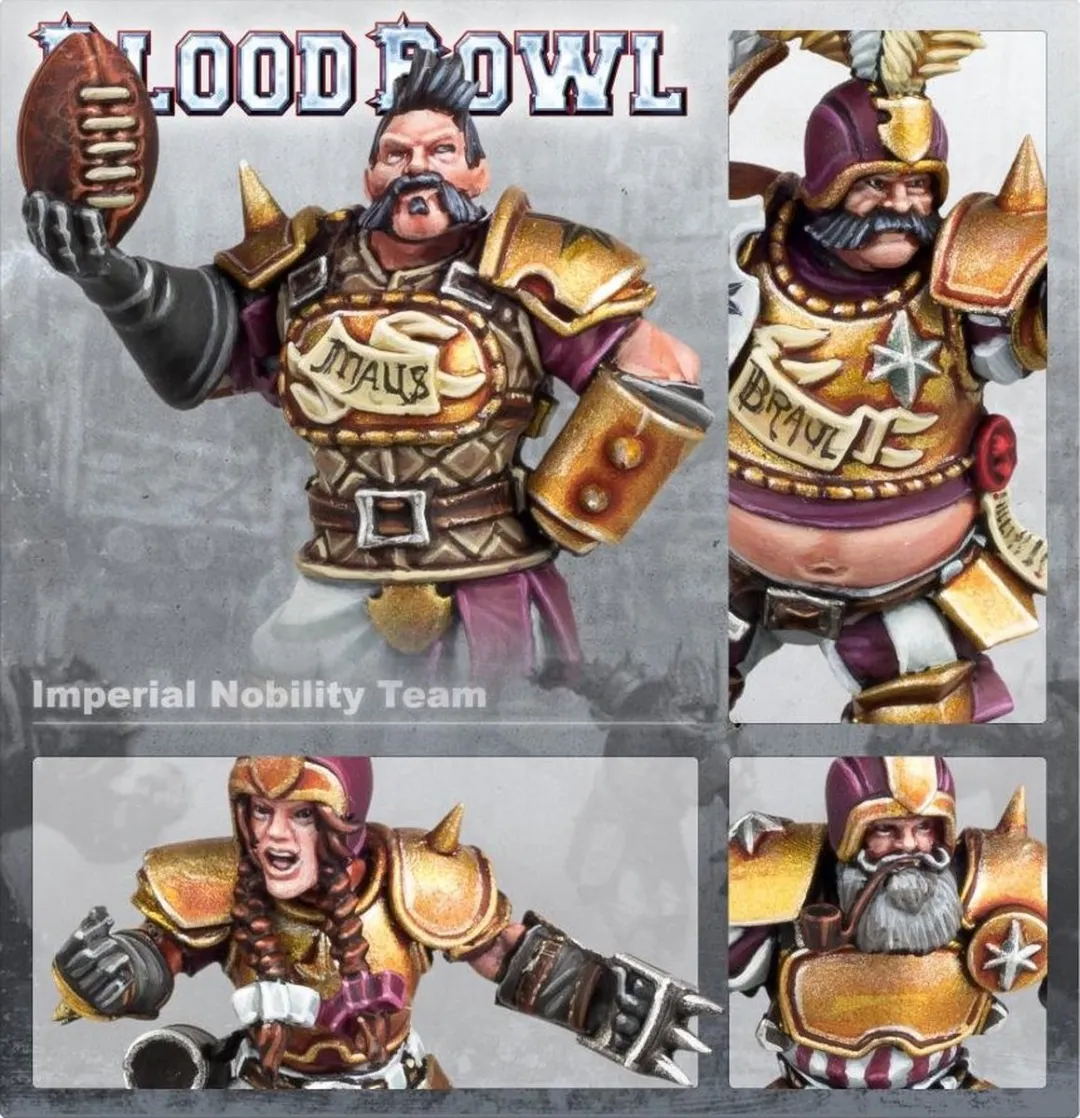 Games Workshop Blood Bowl Imperial Nobility Team - 12 Onderdelen