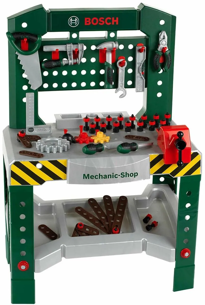Klein Toys Bosch Mini Speelgoedwerkbank 77-delig - Groen
