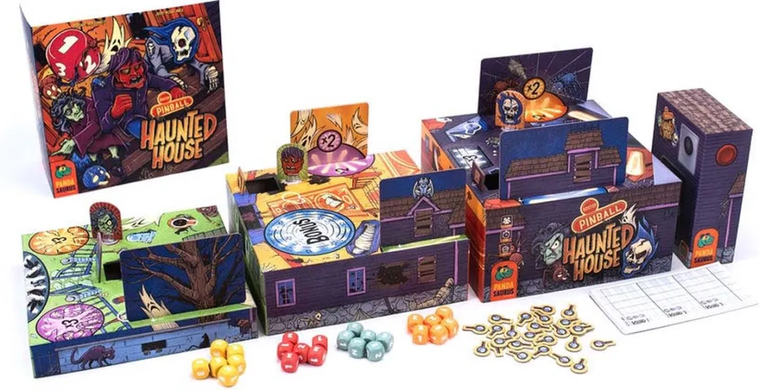 Pandasaurus Games Boxtop Pinball Haunted House PANBTPHH